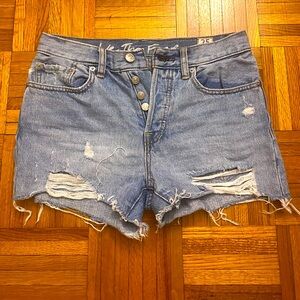 Free People denim shorts